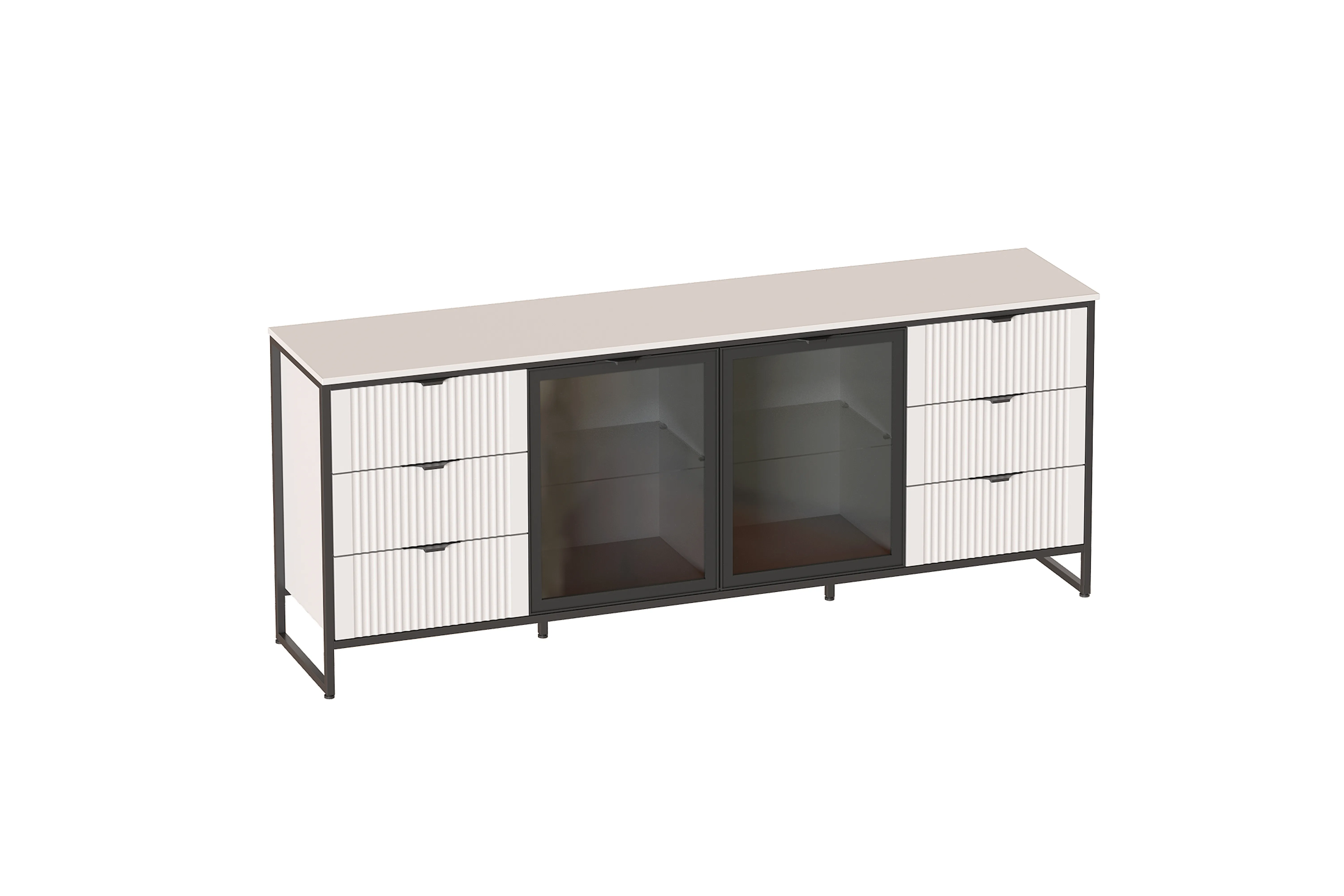 Тумба 2 дв 6 ящ "Нора" гостиная