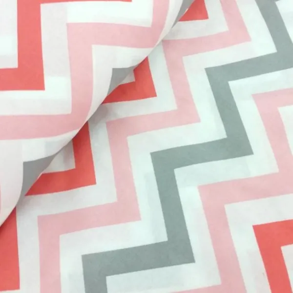 Подушка 40х40 Зигзаг коралловый / Пряники коралловый