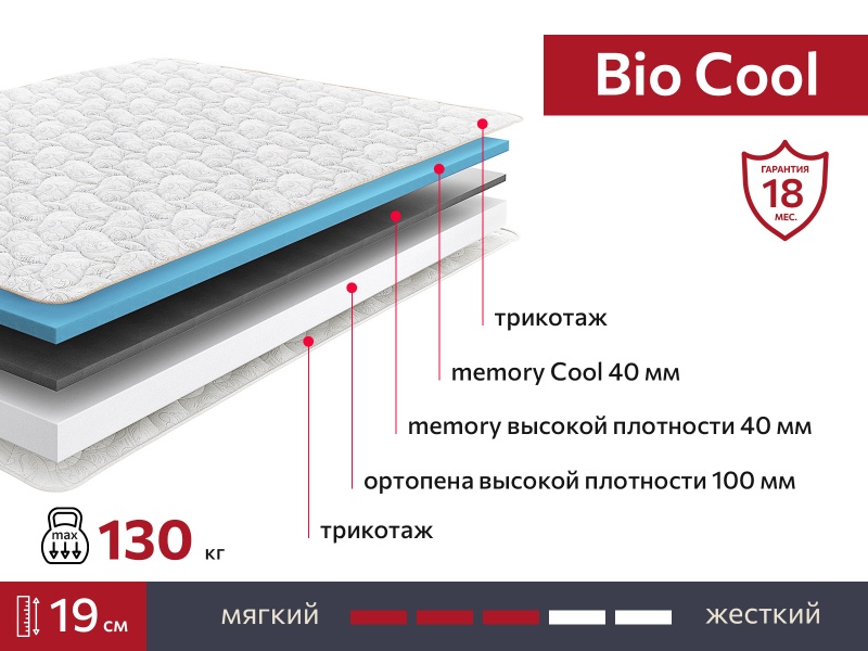 Матрас BIO Cool 1400х2000